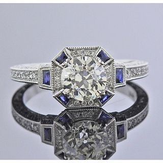 Certified 1.19ct I VS1 Old European Diamond Engagement Ring