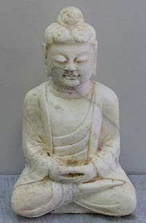 Vintage Marble Buddha.