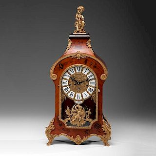 Franz Hermle & Sons Marquetry Mantel Clock 