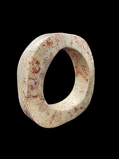 Squared Ring Ornament, Late Neolithic Period, Liangzhu Culture (3200 - 2300 BCE)