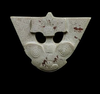Engraved Shaman Pendant, Late Neolithic Period, Liangzhu Culture (3200 - 2300 BCE)
