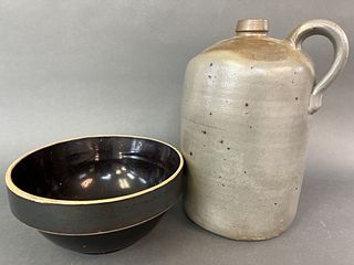 Stoneware Jug and Bowl