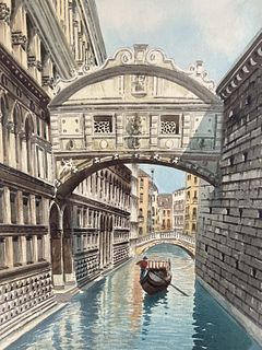 Watercolor Venetian Scene