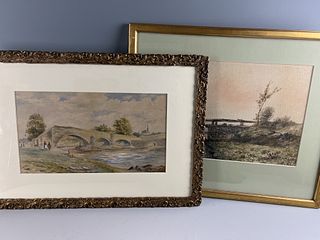 Two Watercolor Landscapes