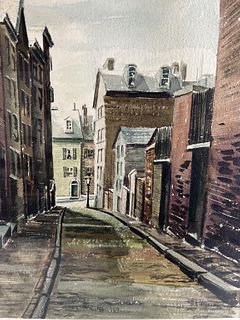 Watercolor Street Scene
