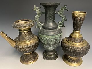 Three Bronze Vessels
