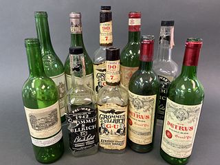 Vintage Wine and Liquor Bottles