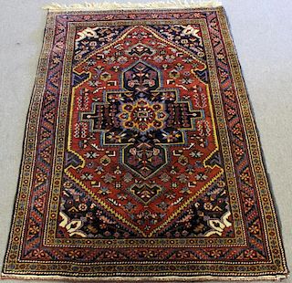 Fine Quality Vintage Heriz Style Scatter Carpet.