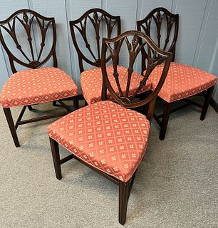 Four Shieldback Dining Chairs