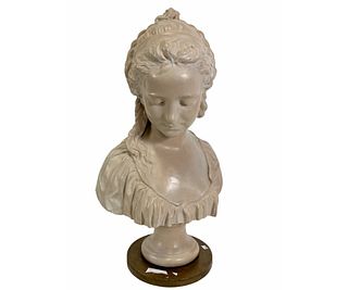 AFTER CLODION FEMALE CERAMIC BUST
