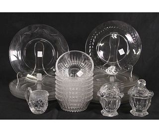 29-PIECES OF CUT GLASS SERVING PIECES