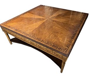 BEAUTIFUL WOODEN  INLAID COFFEE TABLE