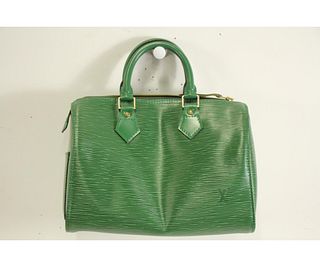 Louis Vuitton Green Speedy Handbag