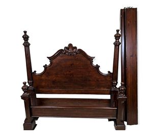 QUEEN SIZE MAHOGANY POSTER BED