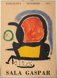After Joan Miro "Sala Gaspar" Lithographic Poster