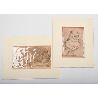 2pc James Gillray and Samuel De Wilde, Engraving Prints