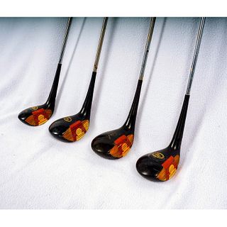 MacGregor Keyhole Persimmon Wood Driver Set 1,2,3, and 4
