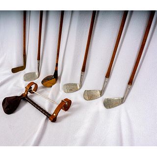 Six Vintage MacGregor &amp; Dayton, O. Golf Clubs