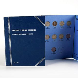 Set Of 12 Antique Liberty Head Nickels With Display Folder