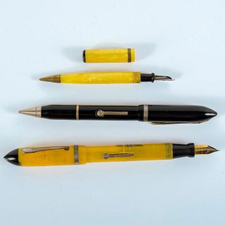 Lot of Three Vintage Fountain Pen and Pencil Combinations
