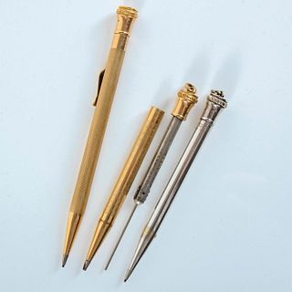 Three Antique Wahl Eversharp Gold Filled and Silver Pencils