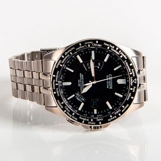 Citizen Eco Drive World Perpetual A-T Stainless Watch