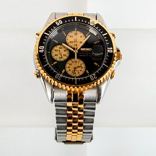 Seiko Chronograph Sports 150 Two-tone Quartz Watch