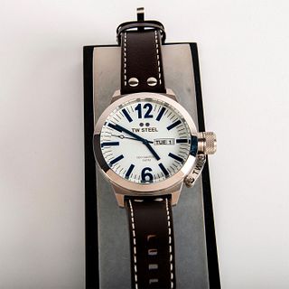 TW Steel CEO Canteen Oversized Brown Leather Quartz Watch