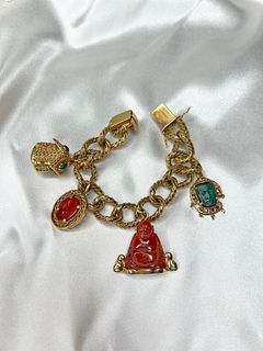 18k Victorian Bracelet and Charms