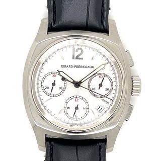 GIRARD PERREGAUX Stainless Steel Leather Watch