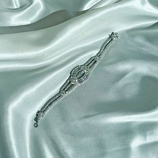 Art Deco Platinum Diamond BraceletÂ 