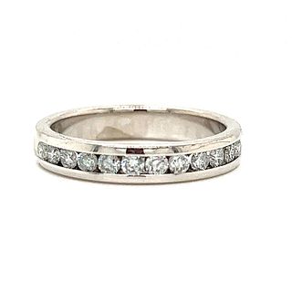 14k Half Eternity Diamond Ring