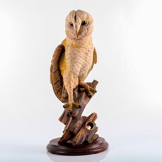 Genuine Anri Wood Sculpture, Barn Owl