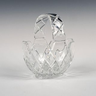 Glass Patterned Crystal Basket Dish