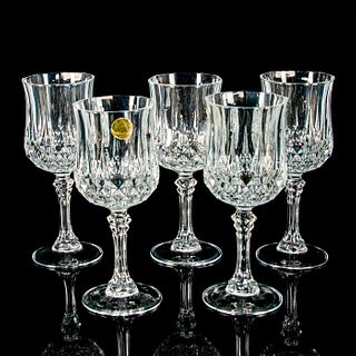 5pc Set of Cristal d'Arques Crystal Wine Glasses