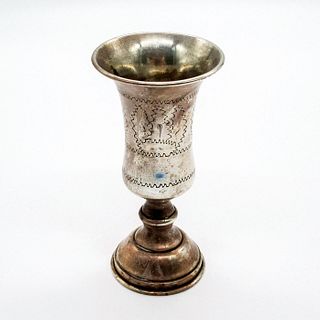 Unmarked Small Sterling Silver Chalice