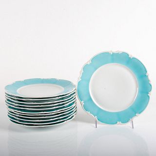 Set of 12 Hutschenreuther Blue Baroque Dinner Plates
