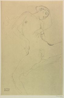 Gustav Klimt - Study for the Bride (Figure on the