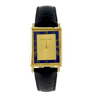 JAEGER-LECOULTRE - a gentleman's wrist watch. 18ct yellow gold case, import hallmarked London 1971.