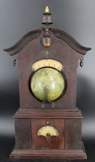 Timby Solar 1860's Globe Clock with Calendar