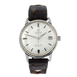 OMEGA - a gentleman's stainless steel Seamaster wrist watch. Stainless steel case. Numbered 166.003.