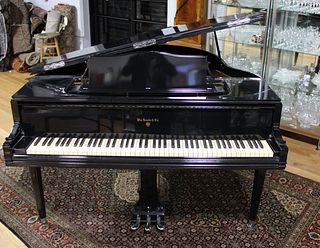 Vintage Ebonized Knabe "Butterfly" Piano.