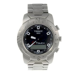 TISSOT - a gentleman's T-Touch bracelet watch. Titanium case. Reference Z251/351-1, serial QKR-HA-14