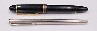 JEWELRY. (2) Mont Blanc Fountain Pens.