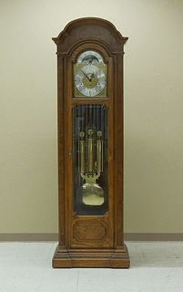 Howard Miller Oak Grandfather Clock, Model 610-158.