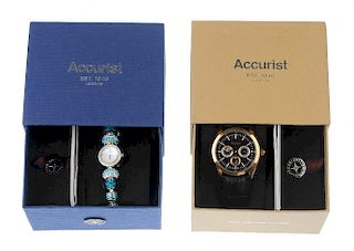 A large group of various boxed wrist watches. All recommended for spares and repairs purposes only.