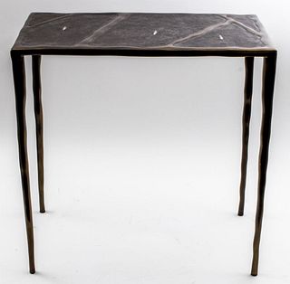 R & Y Augousti 'Melting' Shagreen Side Table