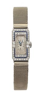 Patek Philippe & Co. Diamond Sapphire Lady's Watch
