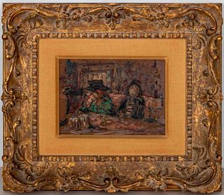 Edouard Vuillard 'La Patisserie' Oil on Board