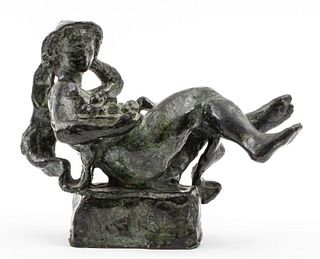 Francois Ganeau Art Deco Figural Bronze Sculpture